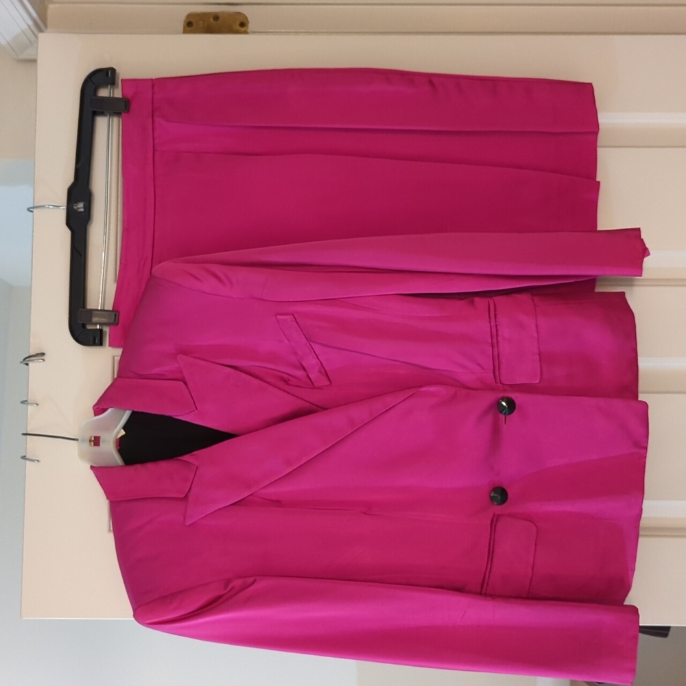 Vintage 80's Designer Stunning Alfred Sung Satin Suit